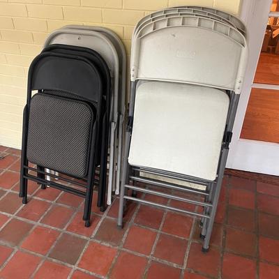 Eight Folding Chairs by Cosco & More (SR-MG)