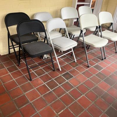 Eight Folding Chairs by Cosco & More (SR-MG)