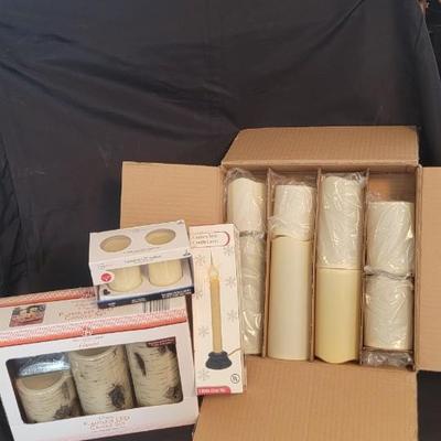 NIB flameless candles