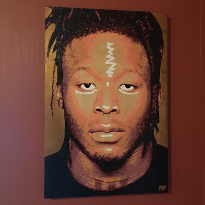 Alvin Kamara by Artist Matt Foreman (B2-KD)