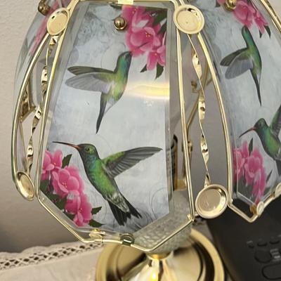 Lot 188 Vintage touch lamp & alarm clock