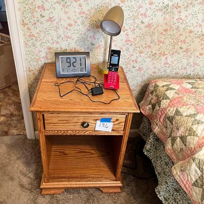 Lot 196 Night Stand w/ stuff