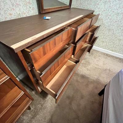 Lot 214 MCM Dresser w/ Mirror
