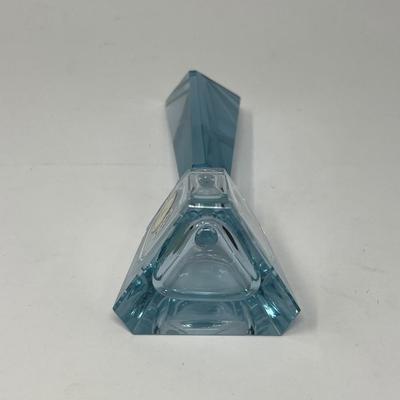 Cut Blue Crystal K West Germany Perfume Bottle