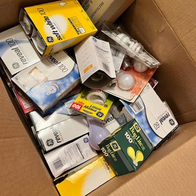 Lot 228 Box of light bulbs