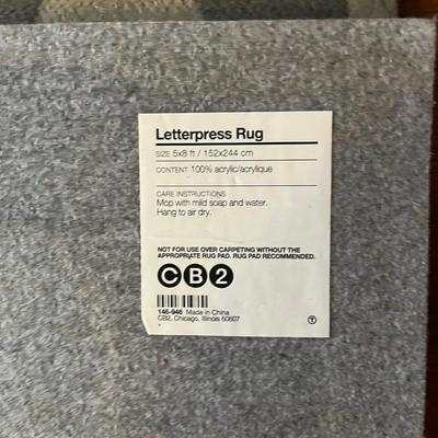 5’ x 8’ Letterpress Rug (D-MG)