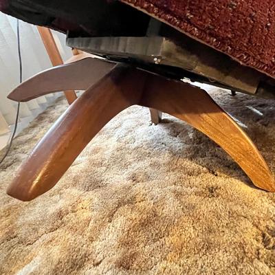 Lot 239 Vintage chair w/ ottoman