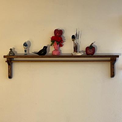 Lot 240 Wall shelf w/ stuff