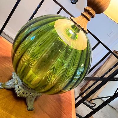 Lot 250 Green Glass ball lamp