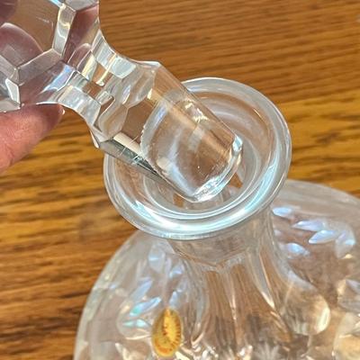 Lot 253 Crystal Decanter w/ stems