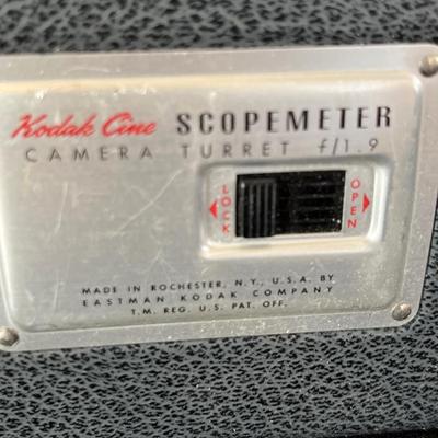Vintage Kodak Cine Camera, clock, boombox