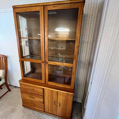 Lot 256 Oak hutch