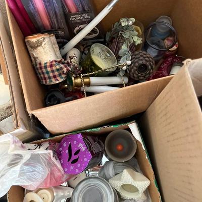 Large boxes of candles