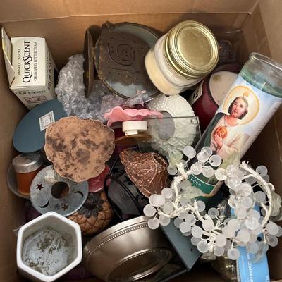 Large boxes of candles