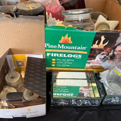 Large boxes of candles