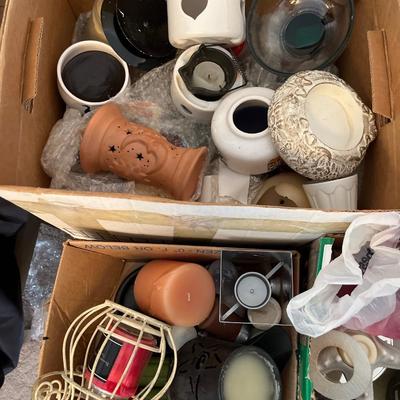 Large boxes of candles