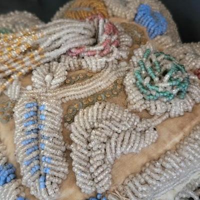 Vintage Beaded Whimsey with mink