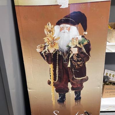 34” tall Santa decor