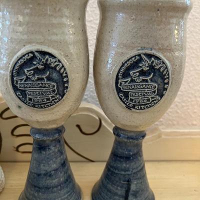 Renaissance Festival cups, misc decor