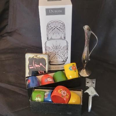 NIB Dublin Carafe, napkin rings plus