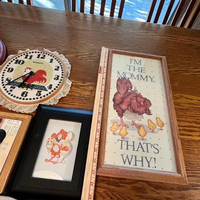 Lot 274 Chicken wall art
