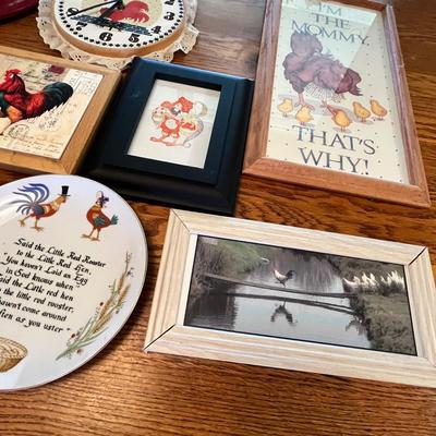 Lot 274 Chicken wall art