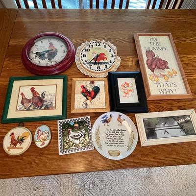 Lot 274 Chicken wall art
