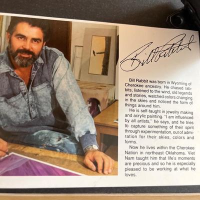 Bill Rabbit tiles, metal basket, misc