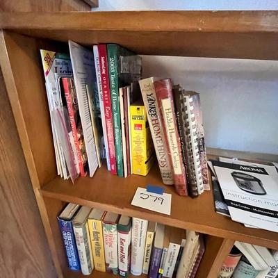 Lot 279 Shelf full of cook books