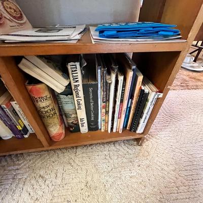 Lot 279 Shelf full of cook books