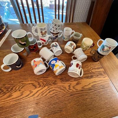 Lot 281 Chicken mugs