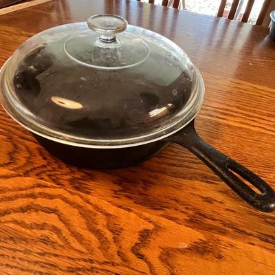 Lot 286 Cast Iron Deep Skillet w/ Lid