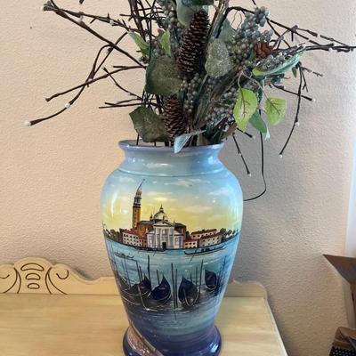 Signed Venezia Large Vase