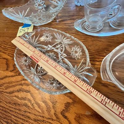 Lot 289 Crystal serving items