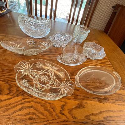 Lot 289 Crystal serving items