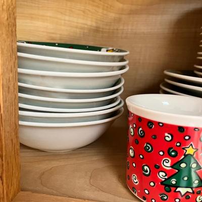 Lot 302 Christmas china set