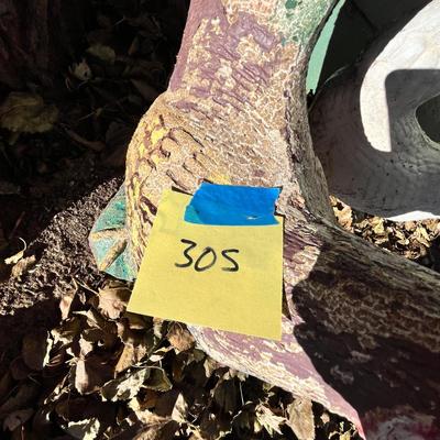 Lot 305 Cement chickens
