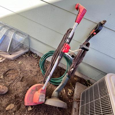 Lot 308 Electric weed eaters & hose