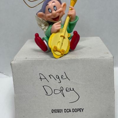Vintage Disney Christmas Ornament: Angel Dopey Snow White Dwarf