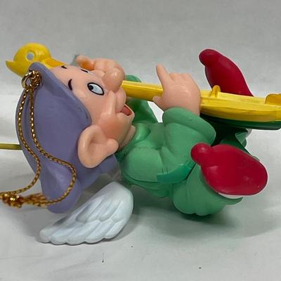 Vintage Disney Christmas Ornament: Angel Dopey Snow White Dwarf