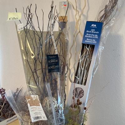 LED birch branch and tall floral