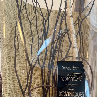 LED birch branch and tall floral