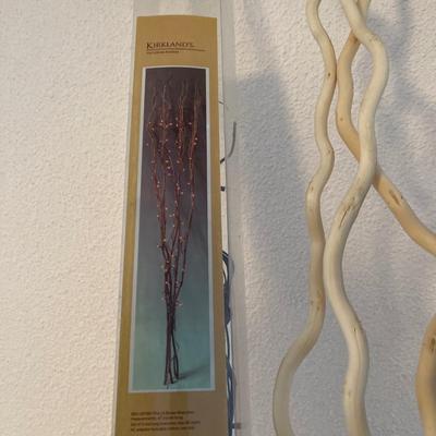 LED birch branch and tall floral