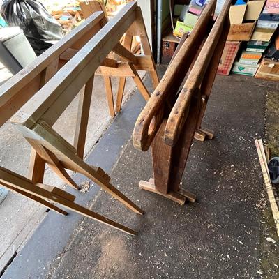 Lot 320 Saw horses