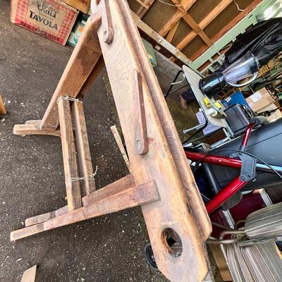 Lot 320 Saw horses
