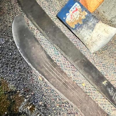 Lot 325 Knives & ax