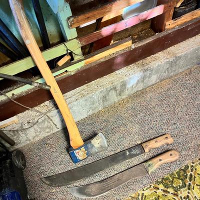 Lot 325 Knives & ax