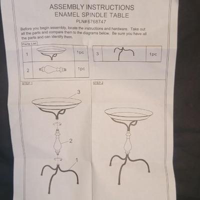 NIB enamel spindle table