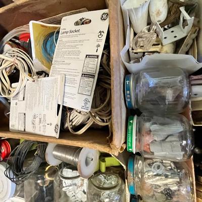 Lot 333 Drawer of hardware misc