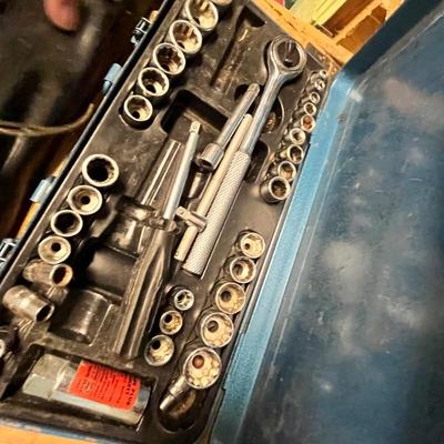 Lot 335 Drawer with Craftsman wrenches & tools